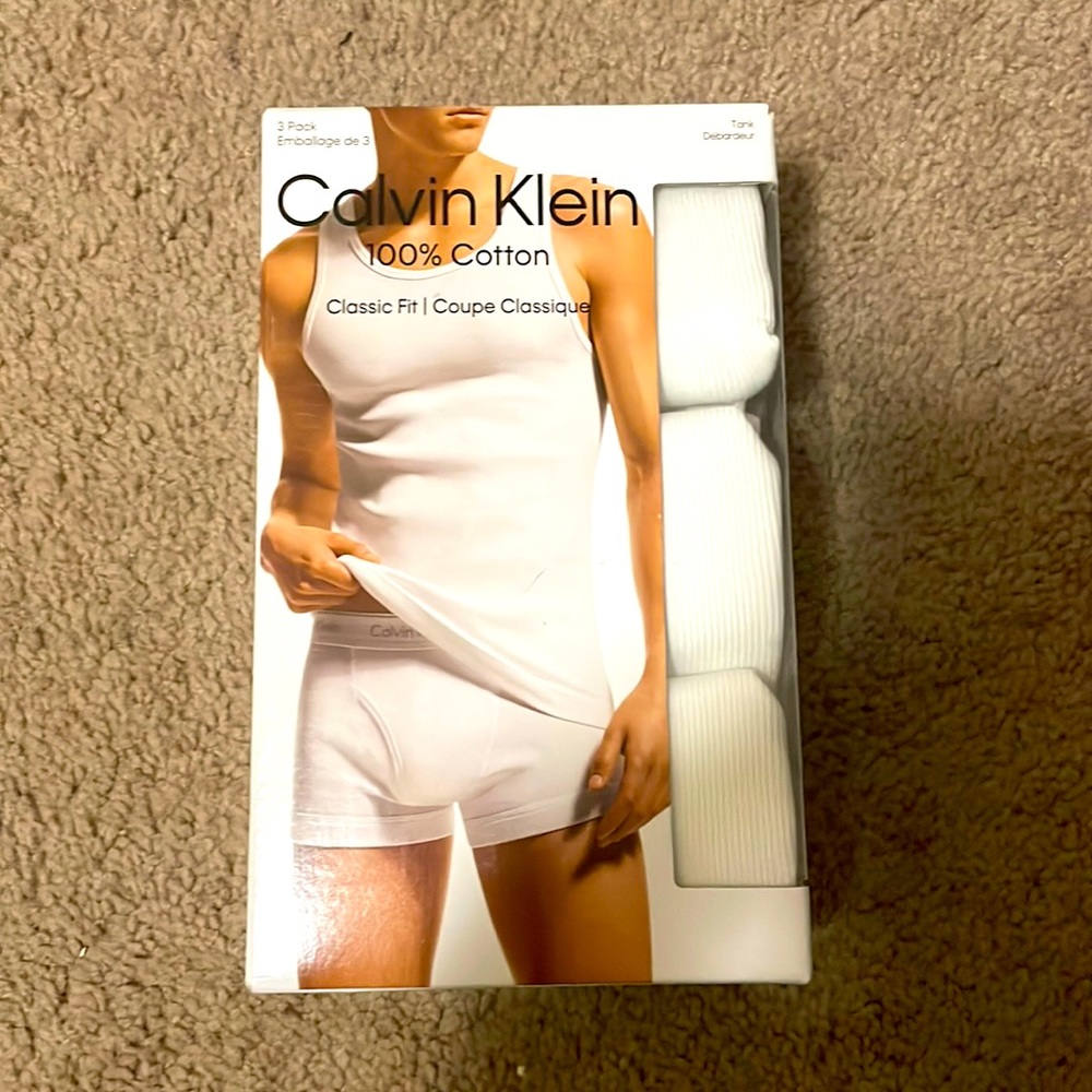 Calvin Klein men’s clothing, Large, white
